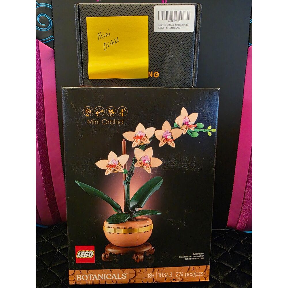 Botanicals Mini Orchid 10343 NIB plus Light Kit Bundle